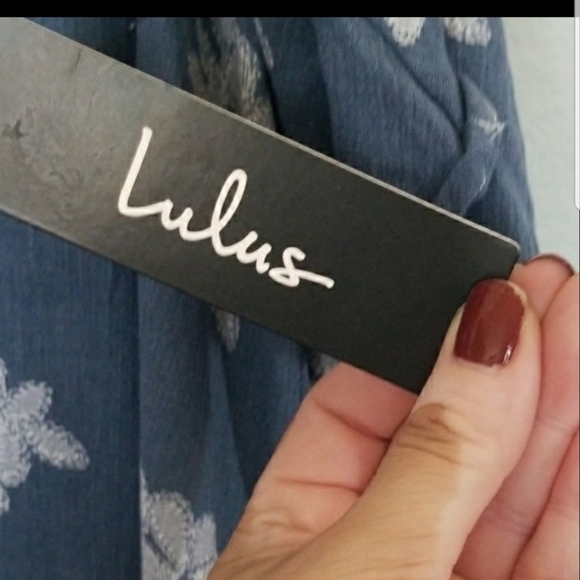 Lulu's Girly Summer floral cold shoulder mini dress NWT medium - Picture 8 of 9